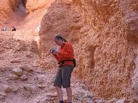 Tiffany checks photo