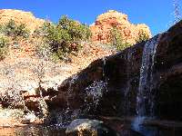Along Bear Wallow Creek - ice on the stream