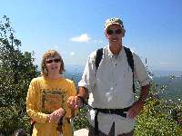 Sue & Rich enjoy the vista