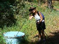 Kathleen listens for precious water