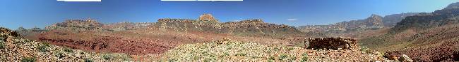 Pano of Escalante Route - Cardenas ruin - Day 2