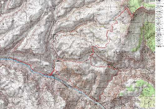 Map - GC: Thunder River & Deer Creek; 2009; 42 miles