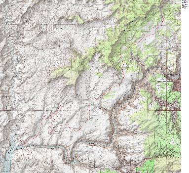 Map - UT: Canyonlands - Maze; 2009; Hite to Teapot - driving