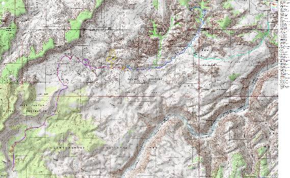 Map -UT: Canyonlands - Maze; 2009; 64 miles