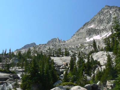 Movie of cascade 2 above Toxaway Lk, Day 2